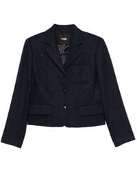 Maje - Cropped Suit Jacket - Lyst