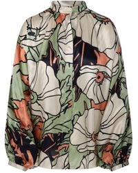 JUAN DE DIOS - Gladiolos Garden Blouse Met Print - Lyst