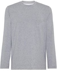 Brunello Cucinelli - ラウンドネック ロングtシャツ - Lyst