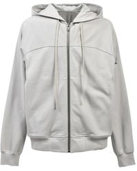 Rick Owens - Zip-Up Drawstring Hoodie - Lyst