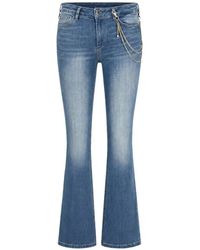 Liu Jo - Chain-Detail Flared Jeans - Lyst