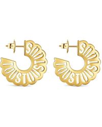 Tous - Orecchini A Cerchio Con Logo - Lyst