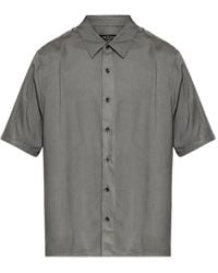 Rag & Bone - Vertical-Stripe Short-Sleeve Shirt - Lyst