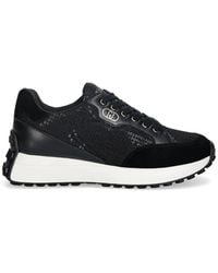 Liu Jo - Mesh And Sequined Sneakers - Lyst