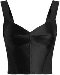 Dolce & Gabbana - Bodycon Bustier Top - Lyst
