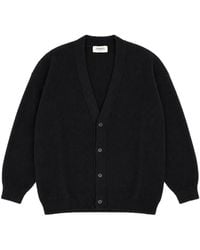 Laneus - Boxy-Fit Button-Up Cardigan - Lyst