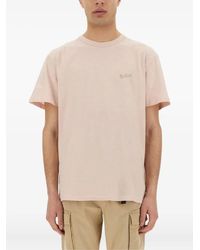 Woolrich - T-Shirt Met Geborduurd Logo - Lyst