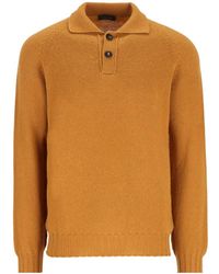 Tagliatore - Button-Placket Sweater - Lyst