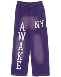 AWAKE NY - Letter-Embroidered Trousers - Lyst