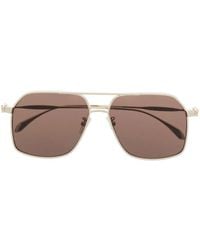 McQueen - Pilot Frame Sunglasses - Lyst