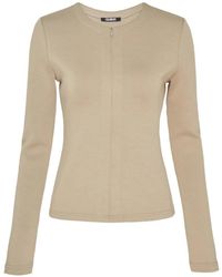 Club21 Collection - Mira Zip-Up Long-Sleeve Cardigan - Lyst
