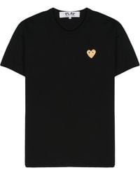 COMME DES GARÇONS PLAY - Heart Cotton T-Shirt - Lyst