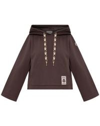 Moncler - Sudadera Con Capucha Y Parche Del Logo - Lyst