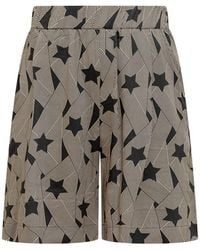A PAPER KID - Star-Print Bermuda Shorts - Lyst