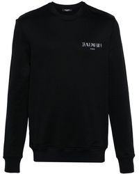 Balmain - Sweater Met Logo-applicatie - Lyst