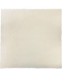 Gucci Garen Jacquard Omslagdoek Zijde - Wit