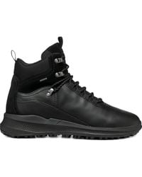 Geox - Lace-Up Leather Boots - Lyst