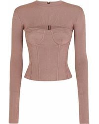 Dolce & Gabbana - Jersey estilo corsé con aberturas - Lyst