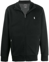 Polo Ralph Lauren Embroidered Logo Zip-up Sweatshirt - Black