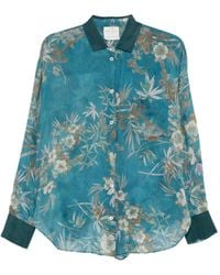 forte_forte - Floral-Print Silk-Blend Shirt - Lyst