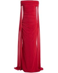 Talbot Runhof - Vestido de fiesta con hombros descubiertos - Lyst