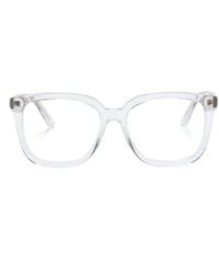 Gucci - Transparent Square-Frame Glasses - Lyst