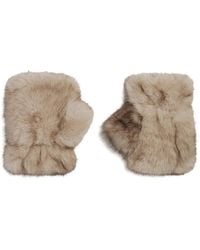 Apparis - Ariel Faux-Fur Fingerless Gloves - Lyst