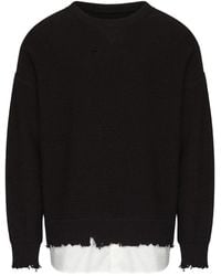MM6 by Maison Margiela - Round-Neck Knitwear - Lyst