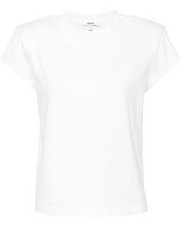 Agolde - Bryce Shoulder Pads Cotton T-shirt - Lyst