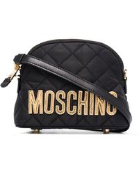 Moschino - Schultertasche mit Logo-Stickerei - Lyst