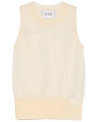 Alpha Studio - Top Met Ronde Hals - Lyst