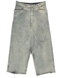 Rick Owens - Cotton Denim Skirt - Lyst