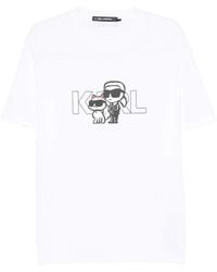 KARL LAGERFELD - Graphic-Print T-Shirt - Lyst