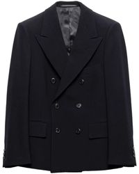 Prada - Jack Met Logo En Puntige Revers - Lyst
