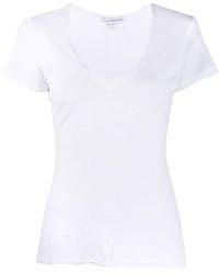 James Perse - T-shirt con arricciature - Lyst