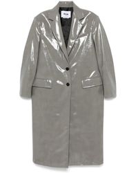 MSGM - Faux-Leather Coat - Lyst