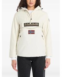 Napapijri - Logo-Patch Hooded Jacket - Lyst