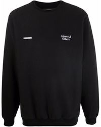 Neighborhood Embroidered Cotton Sweatshirt - Black