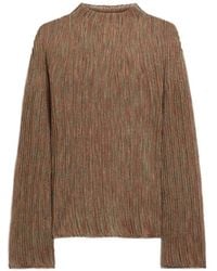 Momoní - Ribbed Flared-Sleeves Sweater - Lyst