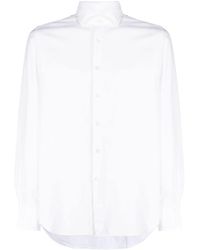 Xacus - Cutaway-collar Cotton Shirt - Lyst