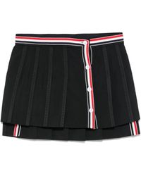 Thom Browne - Minirock Aus Einem Wollgemisch - Lyst