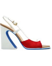 Fendi - 95Mm Arco Sculptural-Heel Slingback Sandals - Lyst