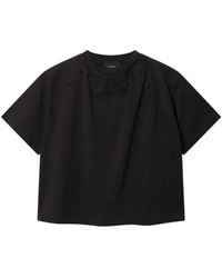 Axel Arigato - Hosta Button-Detail Raglan-Sleeve T-Shirt - Lyst