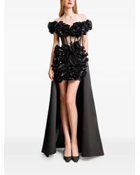 Gemy Maalouf - Off-Shoulder Floral Dress - Lyst