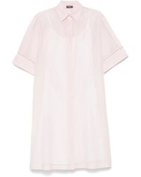 Peserico - Robe Mi-Longue À Effet De Transparence - Lyst