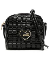 Love Moschino - Logo-plaque Quilted Cross-body Bag - Lyst