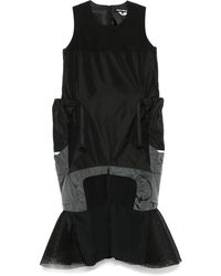Junya Watanabe - Abito Midi Con Design A Inserti - Lyst