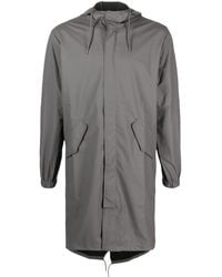 Rains - Fishtail Drawstring-Hood Coated Parka - Lyst