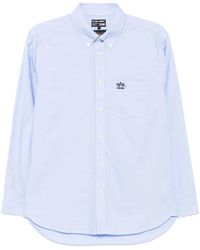 Izzue - Logo-Embroidered Shirt - Lyst