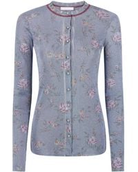 Rabanne - Floral-Print Cardigan - Lyst